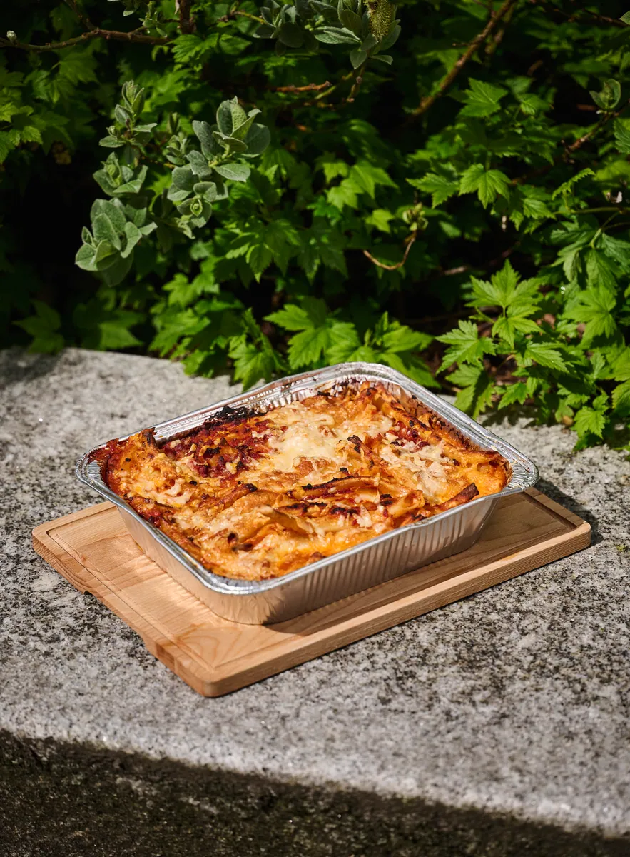 Nybakt lasagne